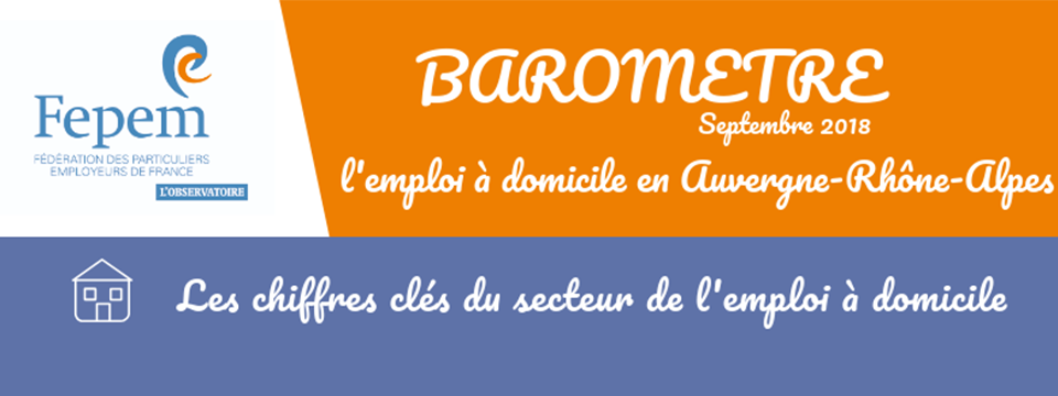 Baromètre n°26 : L’emploi à domicile en Auvergne-Rhône-Alpes